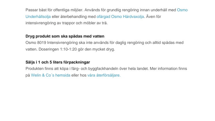 Osmo 8019 Intensivrengöring