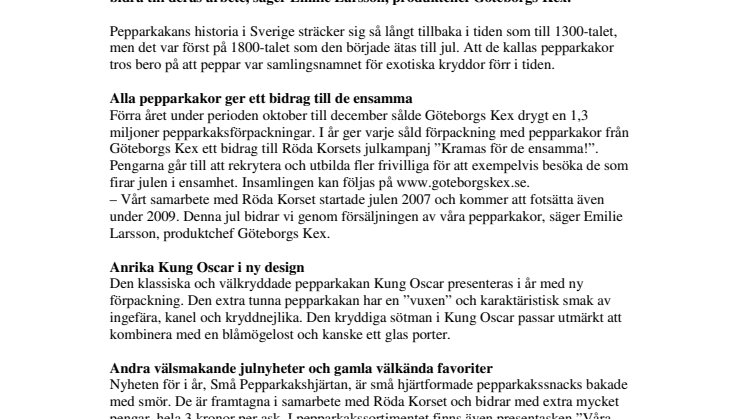 Pepparkakor stödjer ensamma i jul