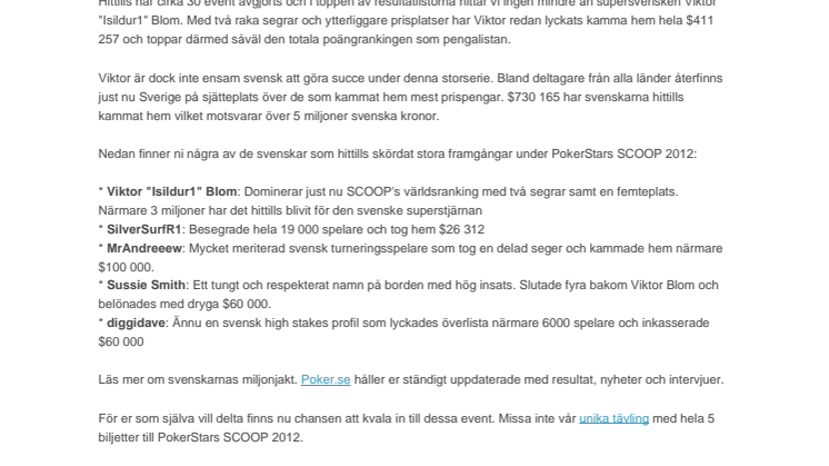 Svenskarna dominerar online