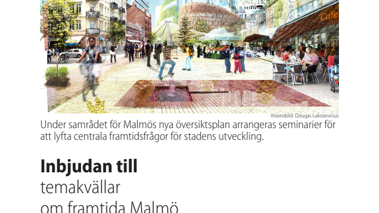 Inbjudan till temakvällar om framtida Malmö