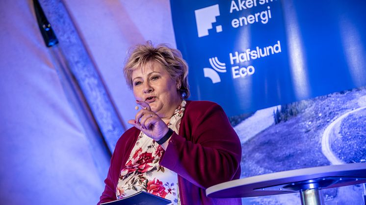 - Åpningen av Tolga kraftverk er egentlig et bilde på noe som er større, sa statsminister Erna Solberg da hun offisielt åpnet kraftverket