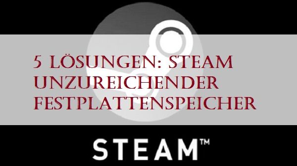 Steam unzureichender Festplattenspeicher