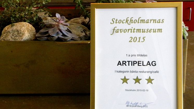 NYKOMPONERAD À LA CARTE & UTMÄRKELSE TILL ARTIPELAG
