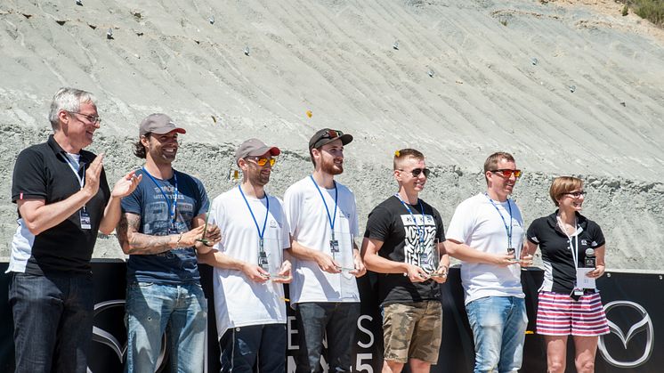 Svenske Erik Blixt kör MX-5 cupfinal på Laguna Seca, Kalifornien