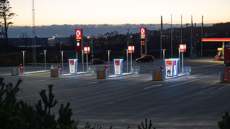 Circle K beviljas nytt stöd – och ökar därmed expansionen på laddning för tung trafik
