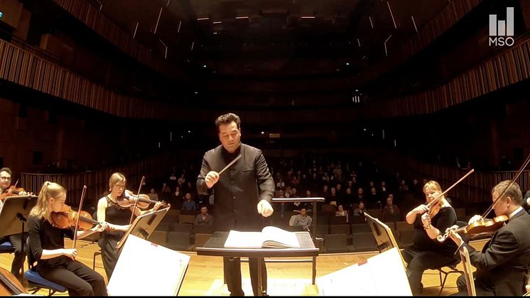 Streamad konsert med MSO 13 mars (skärmdump)