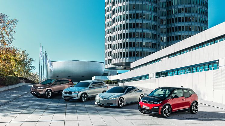 Elektrifierade BMW-bilar