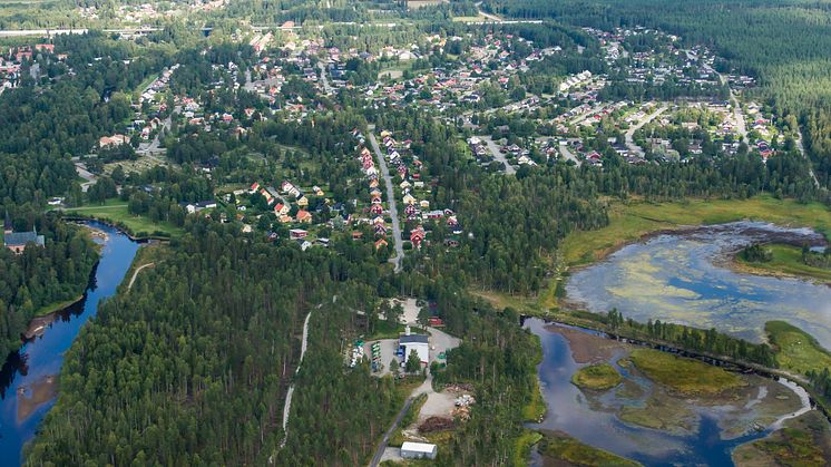 Återvinningscentralen i Hörnefors innan ombyggnationen.