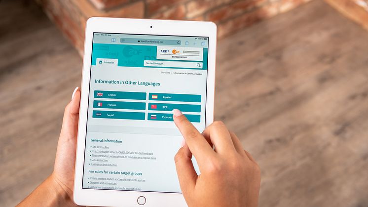 Beitragsservice informiert in sechs Weltsprachen zum Rundfunkbeitrag