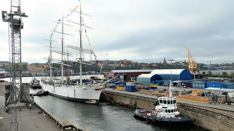 Af Chapman lade till på Beckholmen i oktober 2021 då riggen renoverades. Nu pågår däcksrenovering vid kaj på Skeppsholmen.