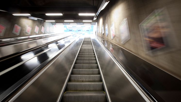 Olycka i rulltrappa vid Universitetet