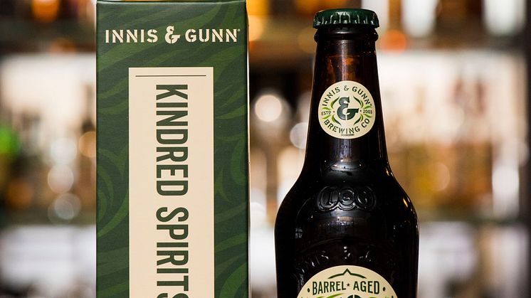 Innis & Gunn Kindred Spririts - Irish whiskey barrel aged stout-bottle and box