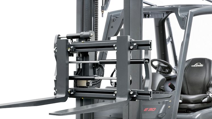 Nya gaffelspridnings- och sidoförskjutningsaggregatet ”View” från Linde Material Handling