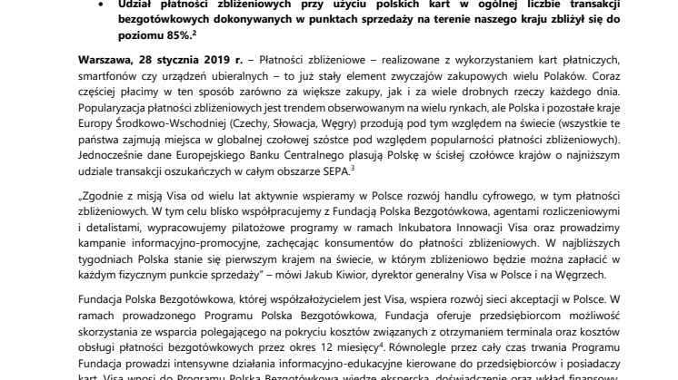 Polska będzie pierwszym krajem na świecie, który osiągnie 100% akceptacji dla transakcji zbliżeniowych