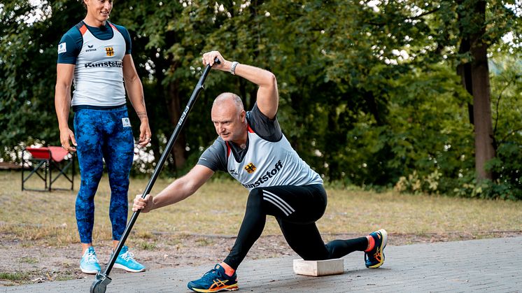 Zurich Sports-Kampagne: Frank Buschmann und Kanute Yul Oeltze