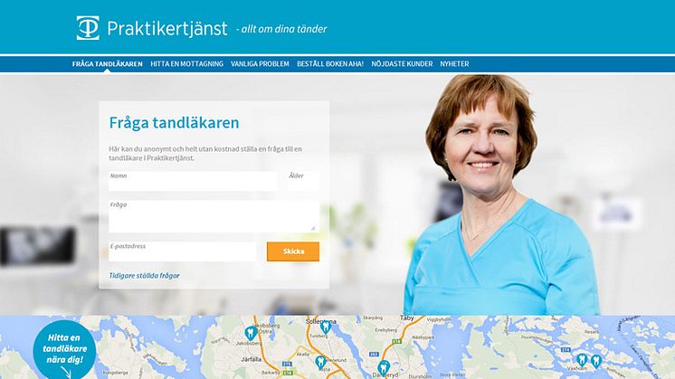 Praktikertjänsts webbplats alltomdinatander.se ännu bättre för besökaren   