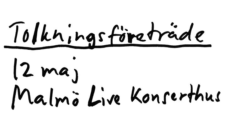Bob Hund - Tolkningsföreträde: Malmö Live 12/5