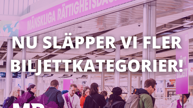 Nu släpper vi fler biljettkategorier!