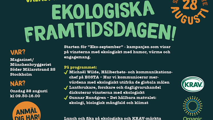 Ekologiska Framtidsdagen 28 augusti 2019