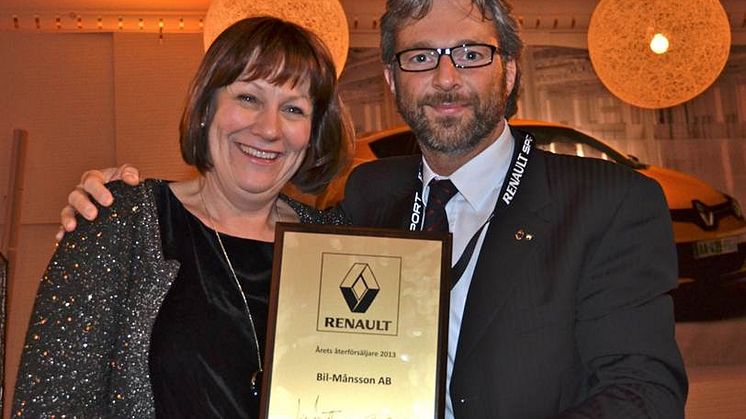 ÅRETS  RENAULTÅTERFÖRSÄLJARE  2013 