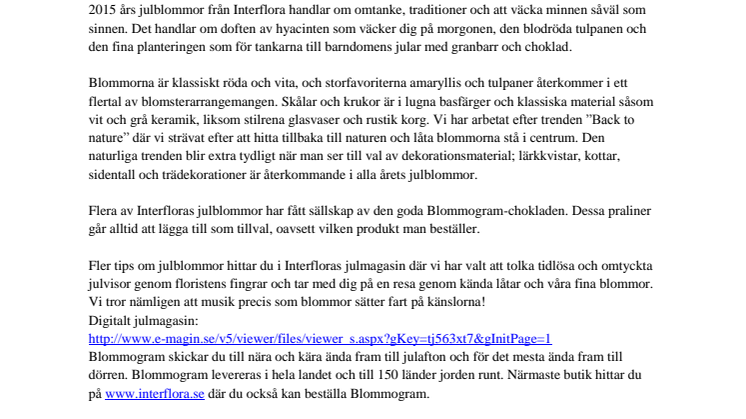 Årets jul från Interflora sätter fart på känslorna