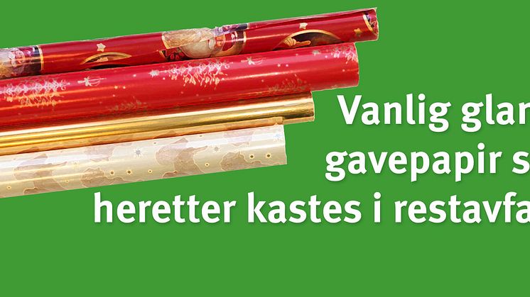 Ny praksis for kildesortering av gavepapir / Hjelp våre renovatører å gjøre jobben sin
