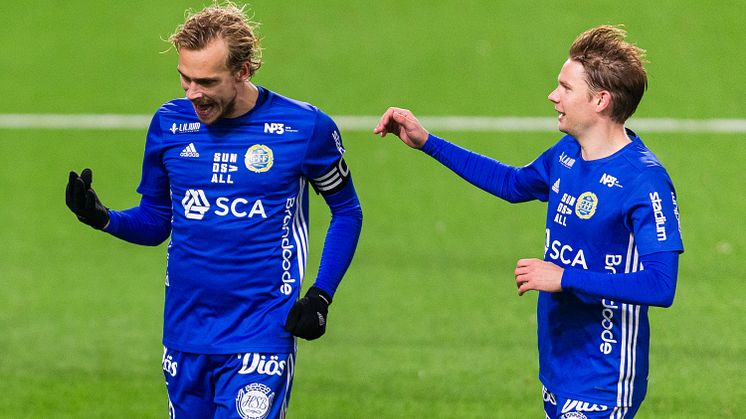 Pontus Engblom och Johan Blomberg, GIF Sundsvall. Foto: Bildbyrån