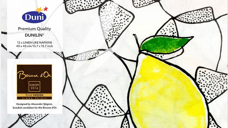 Sweden's top chef Alexander Sjögren interprets this year's trend color in a unique design collaboration with Duni