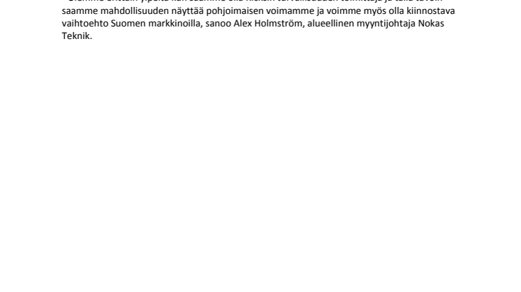 ​Butikskedjan Kicks väljer Nokas som leverantör i Finland
