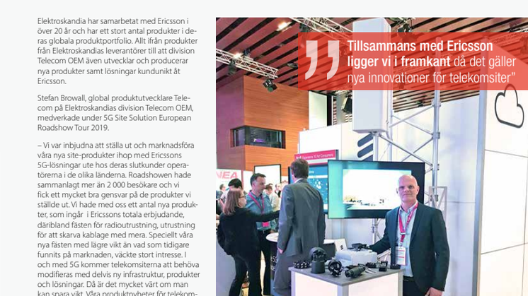 ​​5G Site Solution European Roadshow Tour 2019