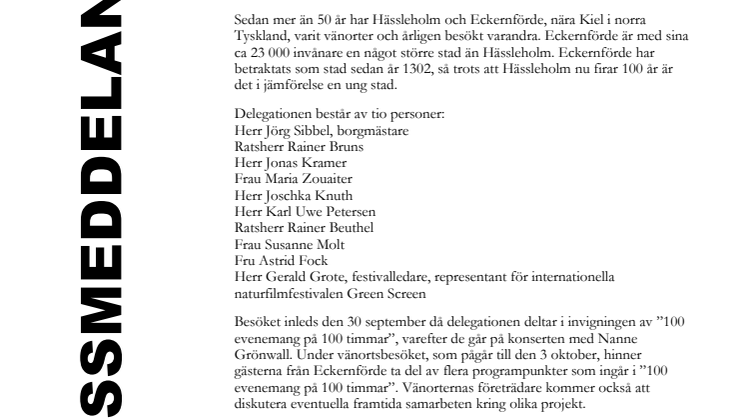 Vänortsbesök från Eckernförde