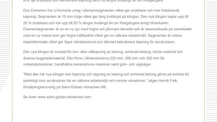 Ny diamantklinga ger snabbare kapning