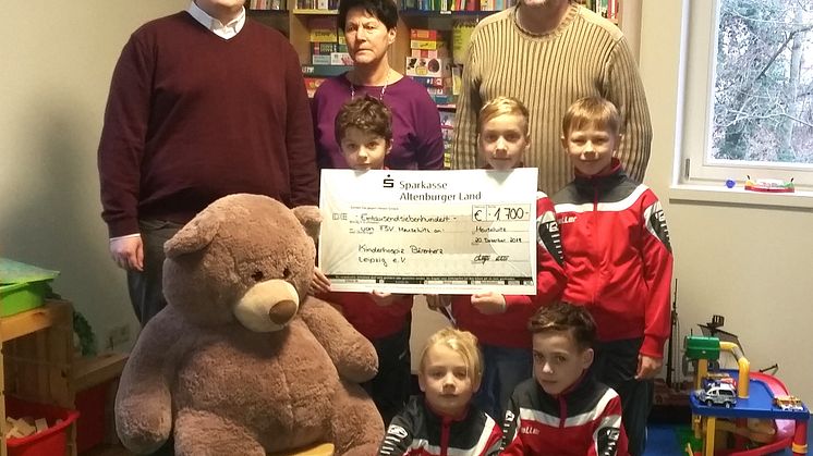 FSV Meuselwitz sammelte Spenden bei Benefizfußballturnier: Bärenherz erhält 1.700 Euro