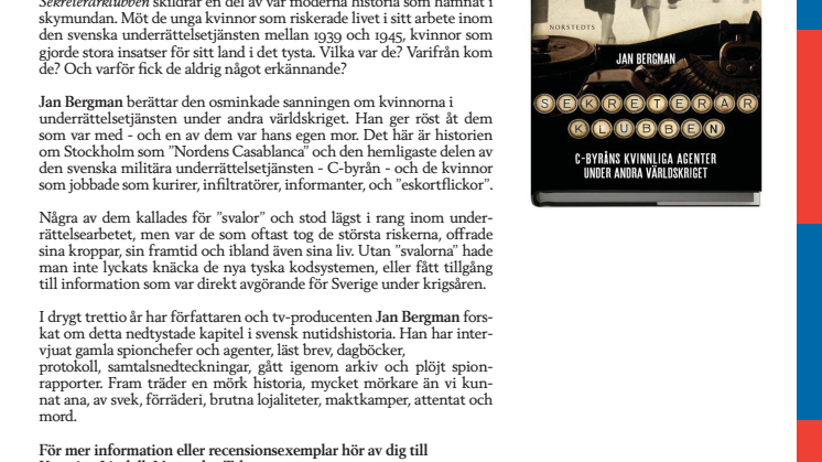 Sekreterarklubben - C-byråns kvinnliga agenter under andra världskriget