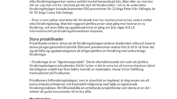 Spara tusenlappar med rätt bilförsäkring
