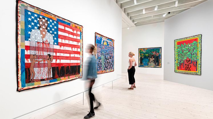 One of the new exhibtion is a Faith Ringgold retrospective with works from the 1960s to the 2000s. Photo: Mikael Lundgren.