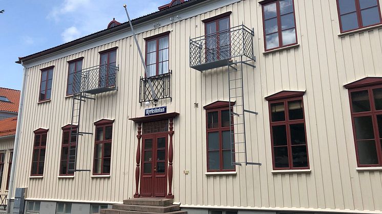 Bild av Kyrkskolan i centrala Kungsbacka