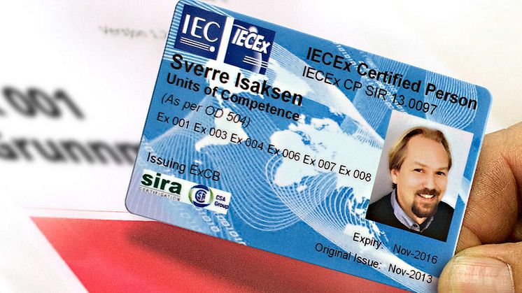 IECEx Sertifiseringsordning på fremmarsj
