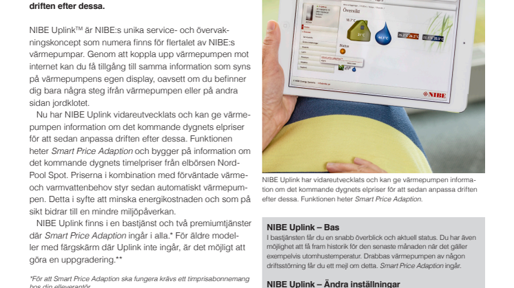 Håll värmepumpen uppdaterad med aktuella elpriser
