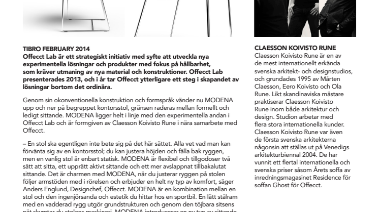 Stolen MODENA av Claesson Koivisto Rune