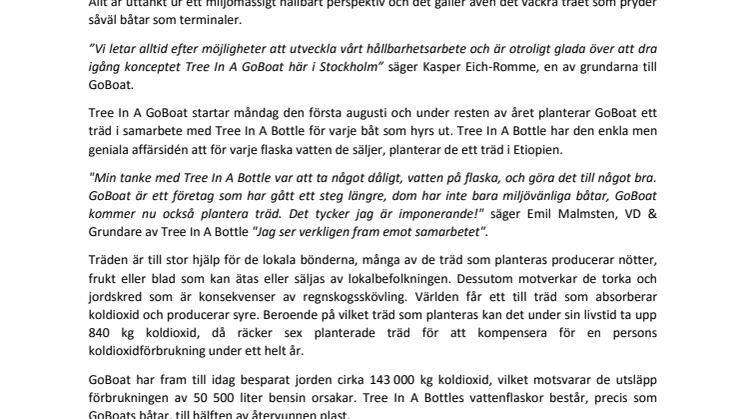 BÅTUTHYRNINGSFÖRETAG I STOCKHOLM MED FOKUS PÅ HÅLLBARHET TAR NÄSTA STEG MED NYTT KONCEPT
