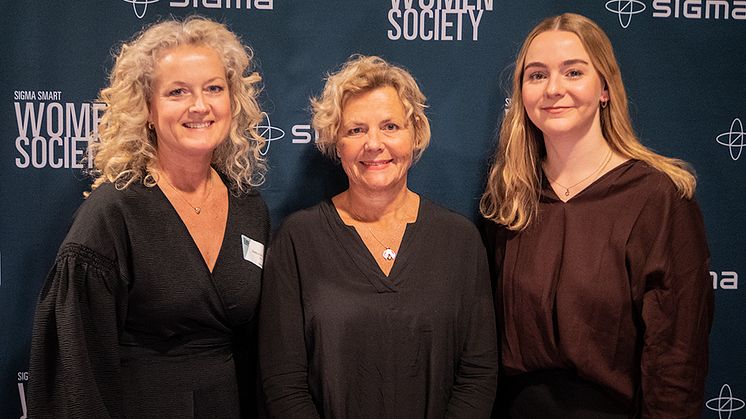 På Sigmas nätverksträff i Göteborg medverkade från vänster: Beatrice Silow, kommunikations- och kulturchef på Sigma IT; Anna Serner, VD på Svenska Filminstitutet; Greta Braun, projektledare på Production for Future.