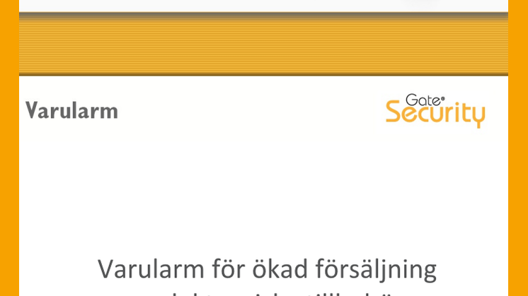 PDF: Varularm för ökad försäljning av elektroniska tillbehör