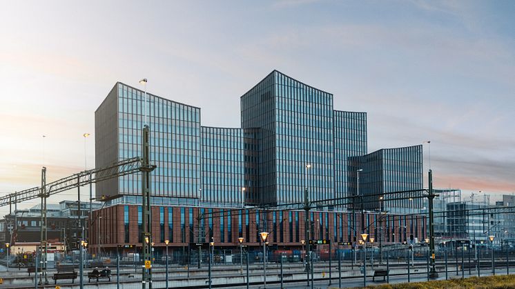 Den nya domstolsbyggnaden i Malmö