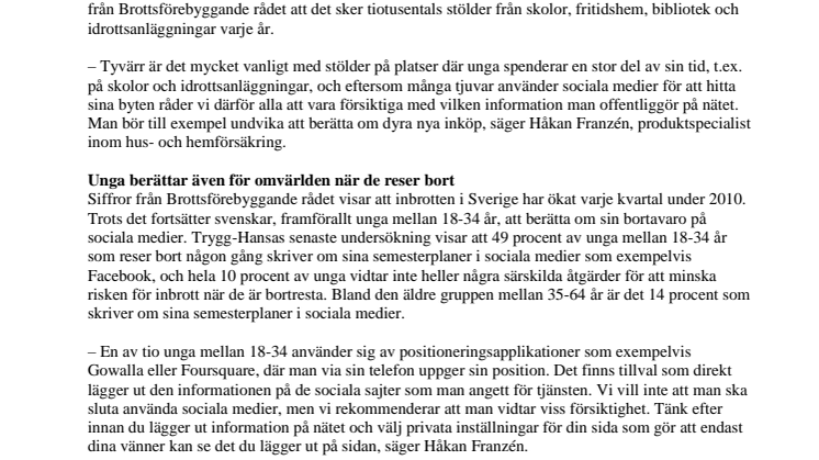Varannan ung skryter om dyra inköp på Facebook