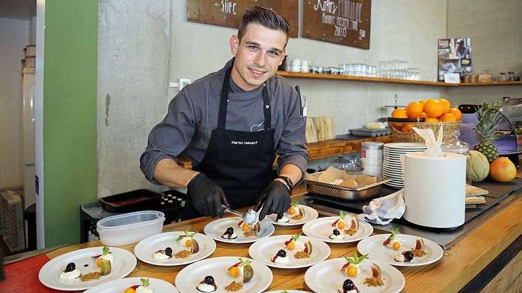 Dinnershow-Chefkoch Martin Heindorf kreiert das 4-Gang-Menü