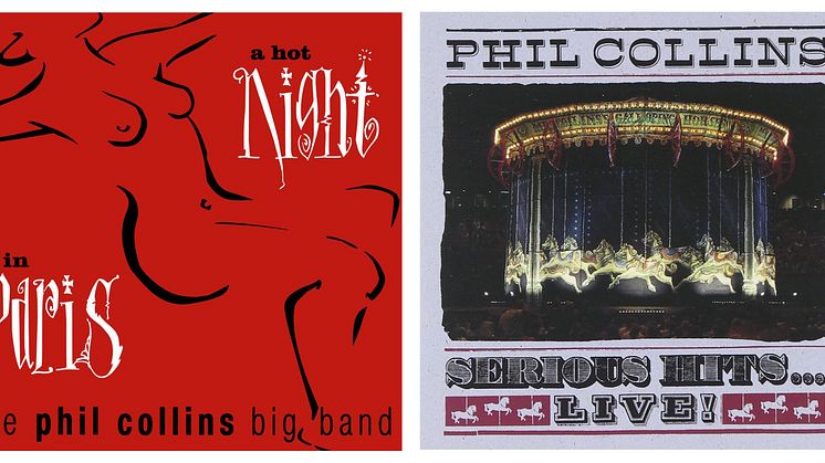 Phil Collins - A Hot Night in Paris og Serous Hits... Live! artwork