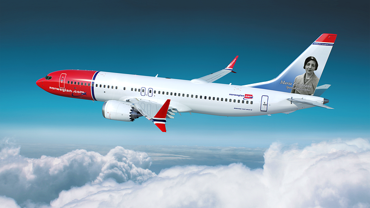 Renderizado del avión dedicado a María Zambrano