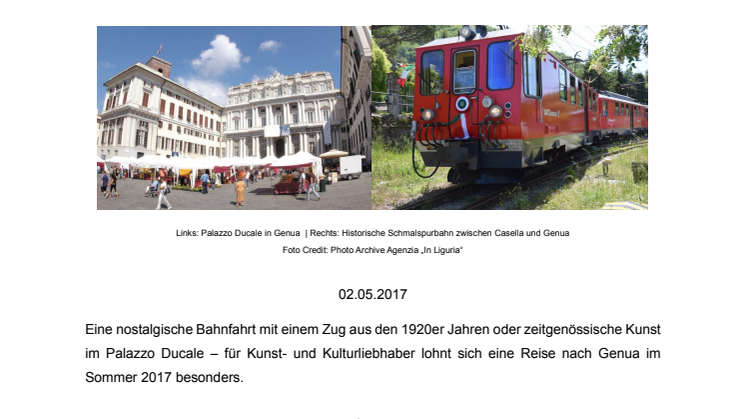 Nostalgie und Kunst in der Welterbestadt Genua 