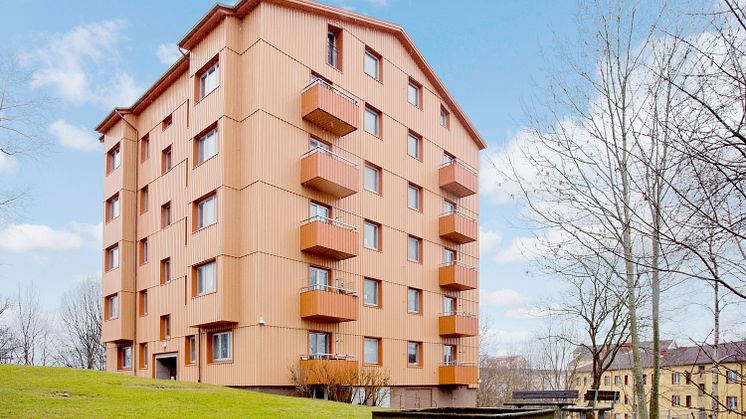 Strömmensberg. senaste nytillskottet med 22 fina hyresrätter. Foto: HSB arkiv